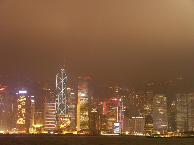 星光大道から見る香港島の夜景　その2